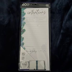 Me & My Big Ideas Happy Planner Paper w/60 Sheets - Intentions this week
